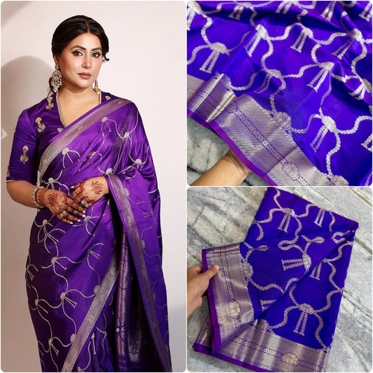 Banarasi semi katan soft silk saree Code-SUA023