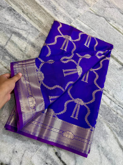 Banarasi semi katan soft silk saree Code-SUA023