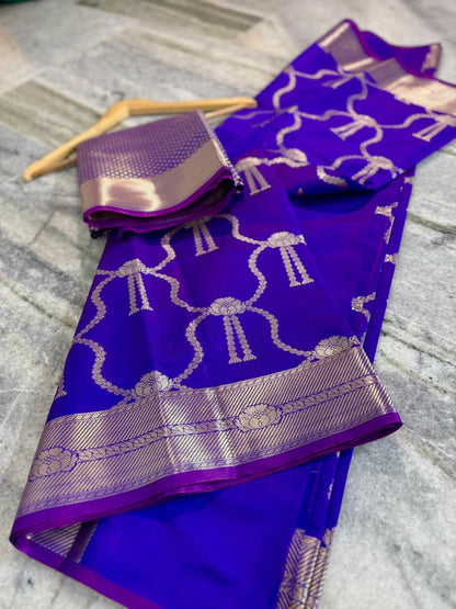 Banarasi semi katan soft silk saree Code-SUA023