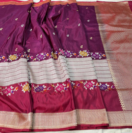 banarasi pure katan silk Saree Code-WEA019
