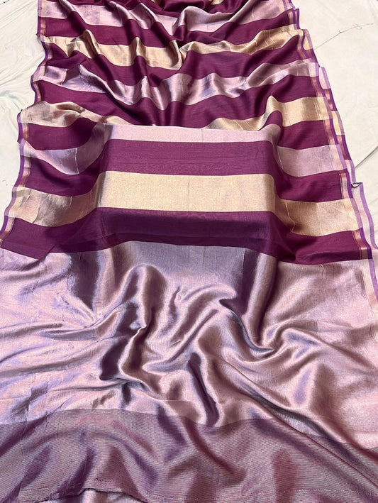 Banaras Handloom Pure Tissue Silk Saree Code-WEA001