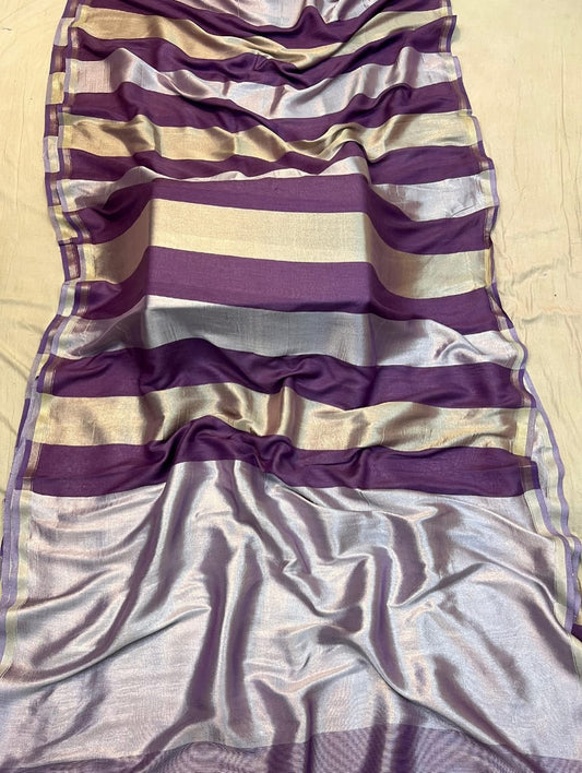 Banaras Handloom Pure Tissue Silk Saree Code-WEA003