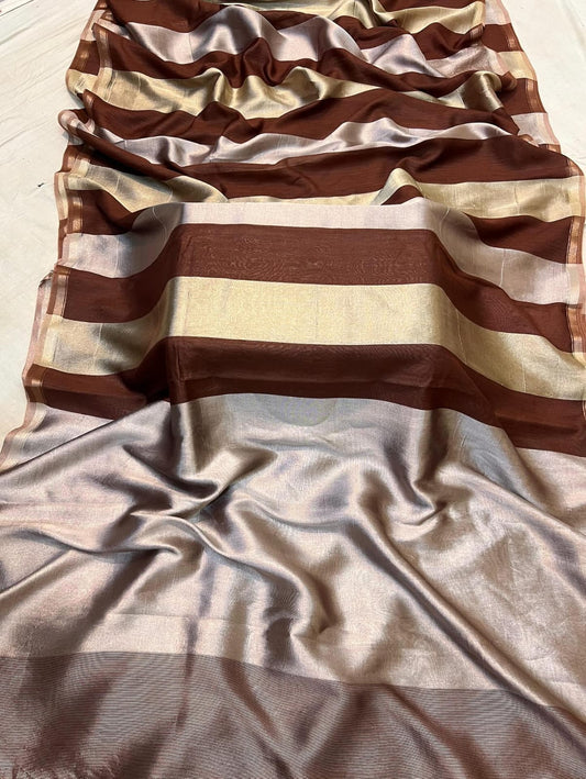 Banaras Handloom Pure Tissue Silk Saree Code-WEA004