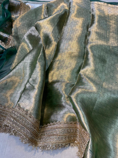 Banaras Handloom Pure Tissue Silk Saree Code-WEA011