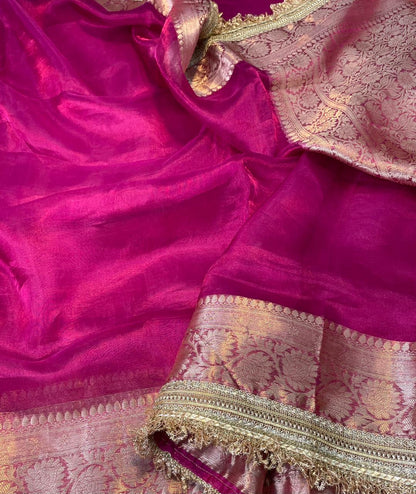 Banaras Handloom Pure Tissue Silk Saree Code-WEA019