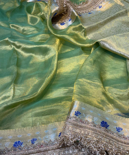 Banaras Handloom Pure Tissue Silk Saree Code-WEA011