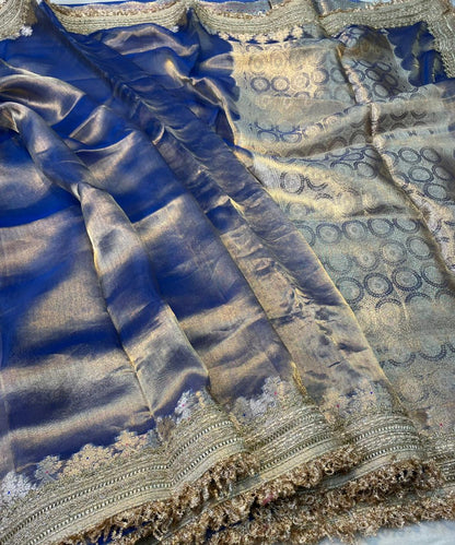 Banaras Handloom Pure Tissue Silk Saree Code-WEA012