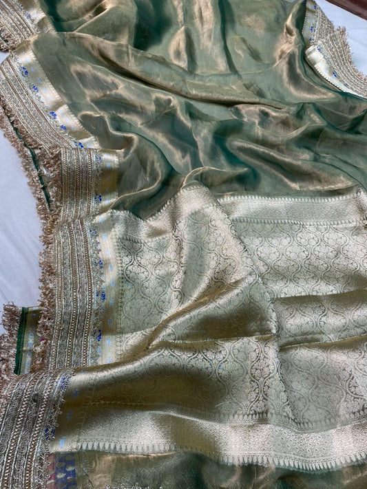 Banaras Handloom Pure Tissue Silk Saree Code-WEA016
