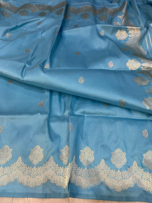 Banaras  Pure Katan Silk allover kadhuwa  Saree Code-WEA016