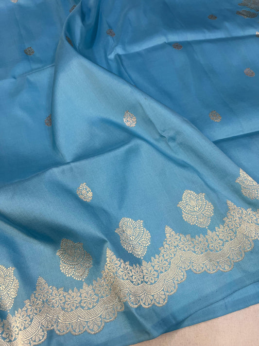 Banaras  Pure Katan Silk allover kadhuwa  Saree Code-WEA016