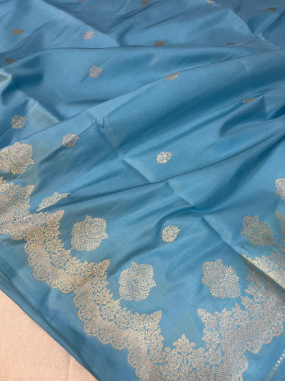 Banaras  Pure Katan Silk allover kadhuwa  Saree Code-WEA016
