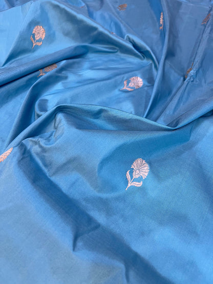 Banaras  Pure Katan Silk allover kadhuwa  Saree Code-WEA016