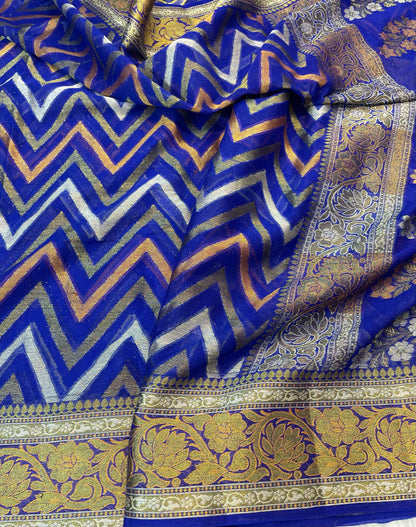 Banarasi handloom pure chiffon Sarees Code-THA001