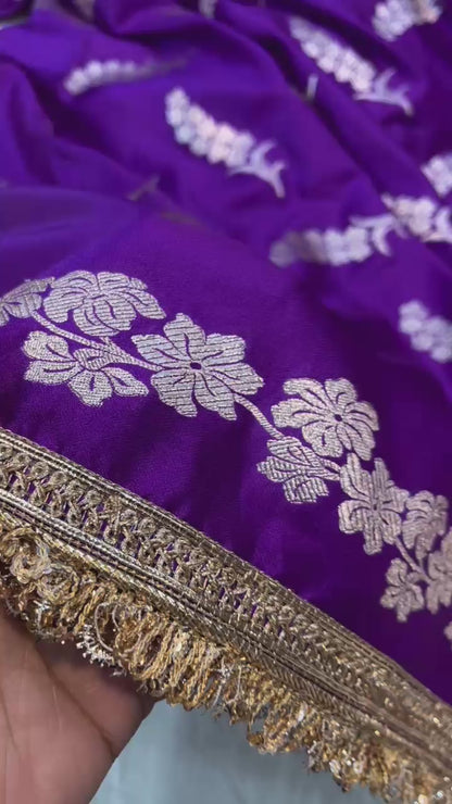 Banarasi mashru handloom Silk code-BSH42