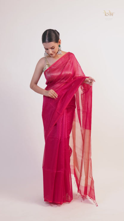 Maheshwari handloom Saree -Product code-THA002
