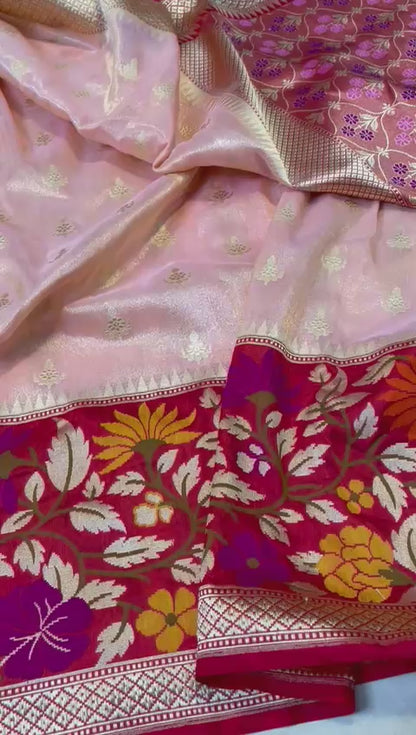 Banarasi Tissue handloom Silk Saree code-BTA11