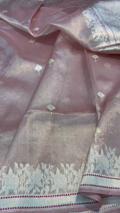 Banarasi Tissue handloom Silk Saree code-BTA07
